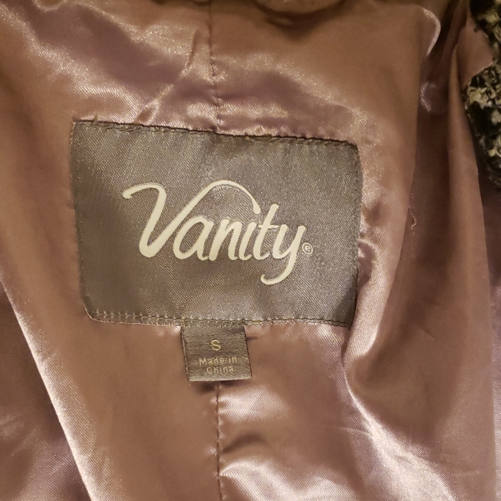 Dressy Belted Textured Peacoat - Picture 3 of 4